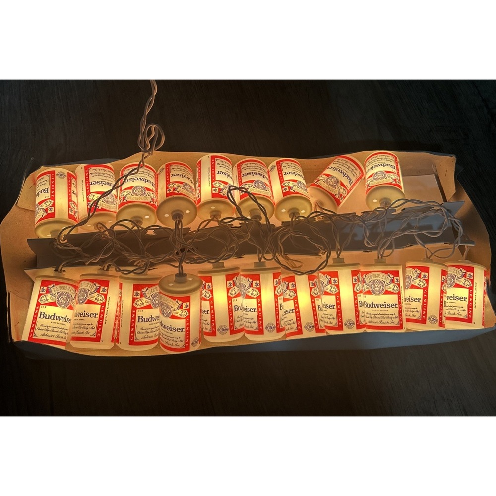 Vintage‎ 1993 Anheuser-Busch Budweiser 20 Lite String Lite WORKS